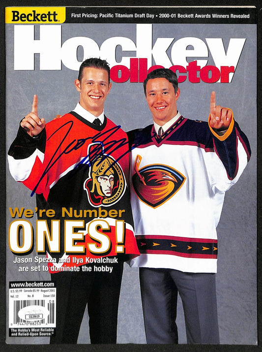 Jason Spezza Signed/Autographed 2001 Beckett Magazine Senators JSA 198433