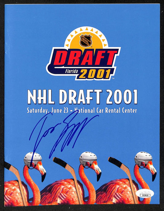 Jason Spezza Signed/Autographed 2001 NHL Draft Program Senators JSA 198434