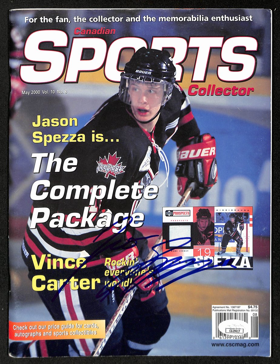 Jason Spezza Signed 2000 Canadian Sports Collector Ice Dogs JSA 198435