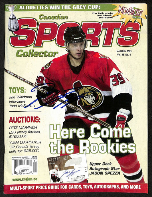 Jason Spezza Signed 2003 Canadian Sports Collector Senators JSA 198436