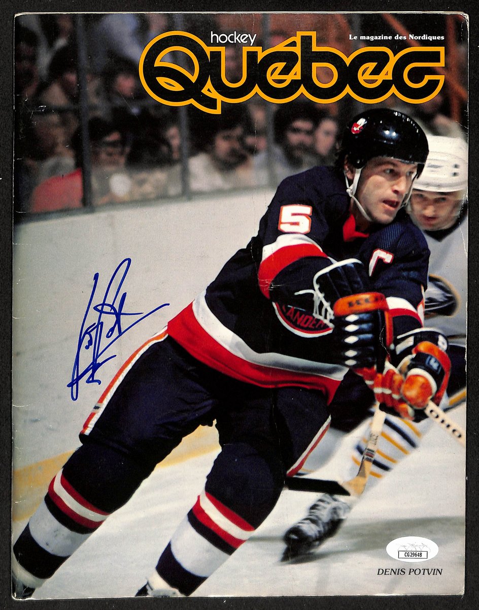 Denis Potvin HOF Signed/Autographed Quebec Hockey Magazine Islanders JSA 198404