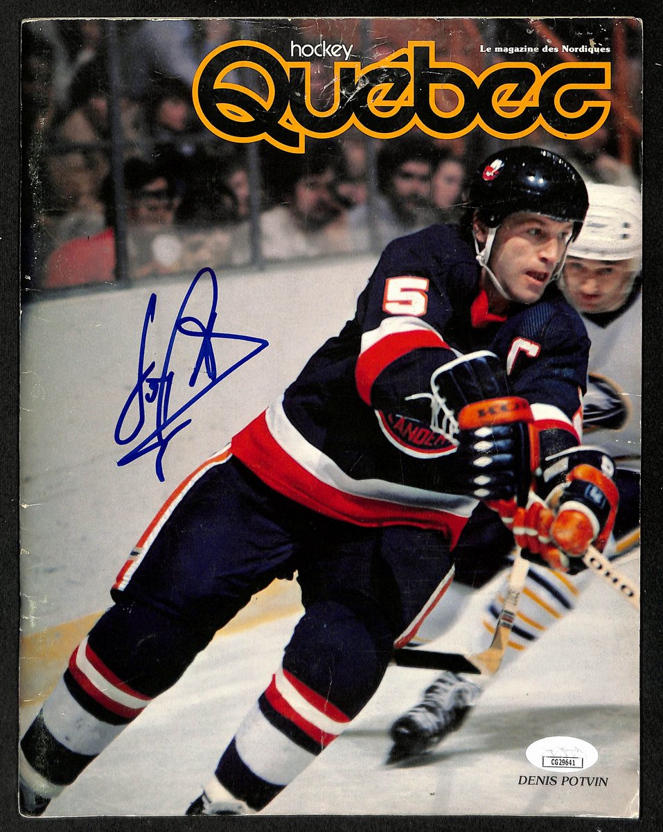 Denis Potvin HOF Signed/Autographed Quebec Hockey Magazine Islanders JSA 198411