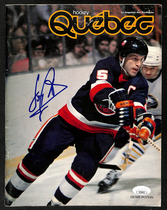 Denis Potvin HOF Signed/Autographed Quebec Hockey Magazine Islanders JSA 198411