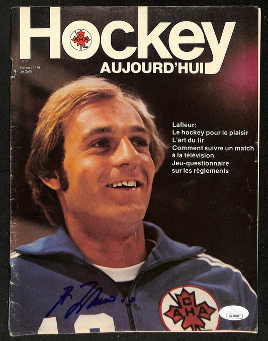 Guy LaFleur HOF Signed 1978-79 Hockey Aujourd'hui Magazine Canada JSA 198445