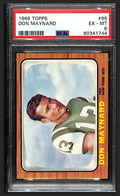 Don Maynard 1966 Topps Card #95 Jets PSA 6 BA209185