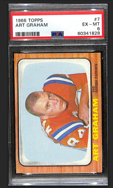 Art Graham 1966 Topps Card #7 Patriots PSA 6 BA209204