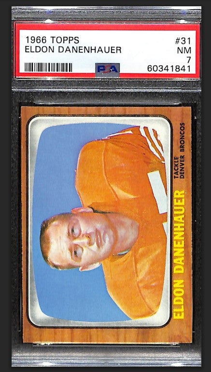Eldon Danehauer 1966 Topps Card #31 Broncos PSA 7 BA209206