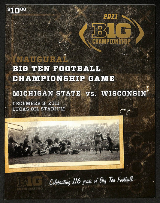2011 Big Ten Football Championship Game Program Michigan State vs. Wisconsin
