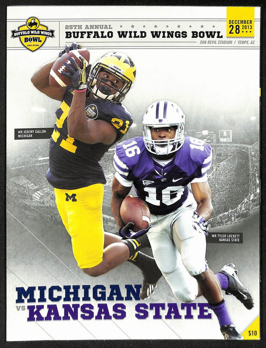 12/28/2013 Buffalo Wild Wings Bowl Program Michigan vs. Kansas State 208682