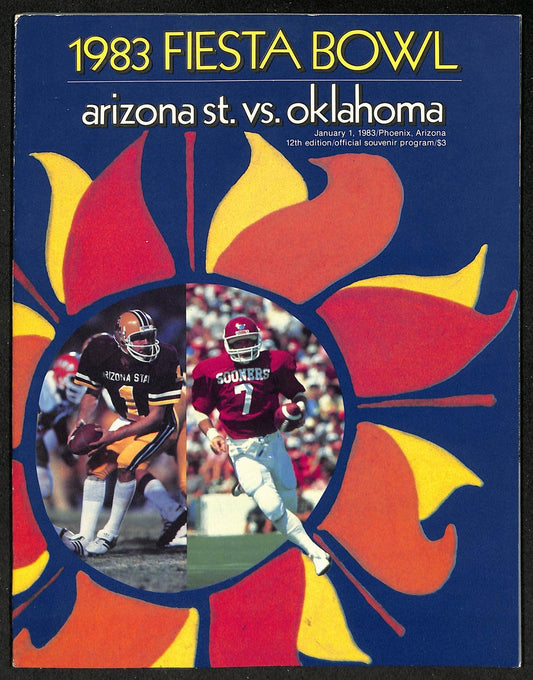 January 1, 1983 Fiesta Bowl Program Arizona State vs. Oklahoma 208685