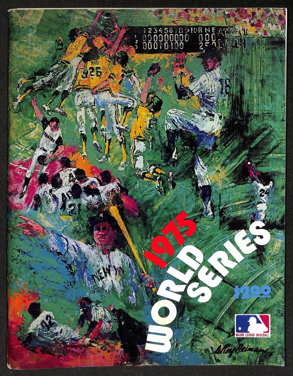 1975 World Series Program Boston Red Sox vs. Cincinnati Reds 208695