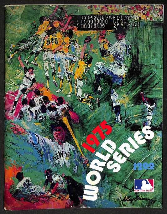 1975 World Series Program Boston Red Sox vs. Cincinnati Reds 208695