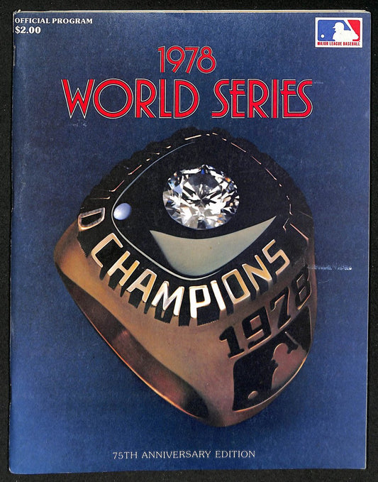 1978 World Series Program New York Yankees vs. Los Angeles Dodgers 208698