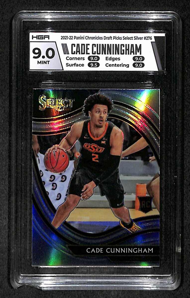 Cade Cunningham 21-22 Chronicles Draft Picks Select Silver Card 276 HGA 9.0 232