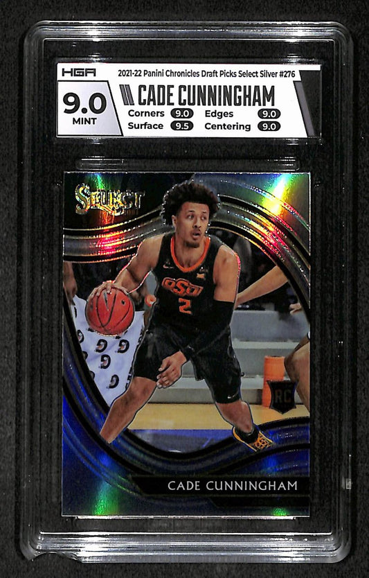Cade Cunningham 21-22 Chronicles Draft Picks Select Silver Card 276 HGA 9.0 232
