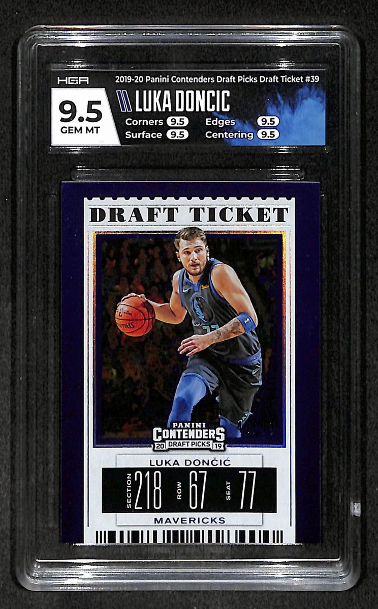 Luka Doncic 2019-20 Panini Contenders Draft Picks Ticket Card 39 HGA 9.5 209233