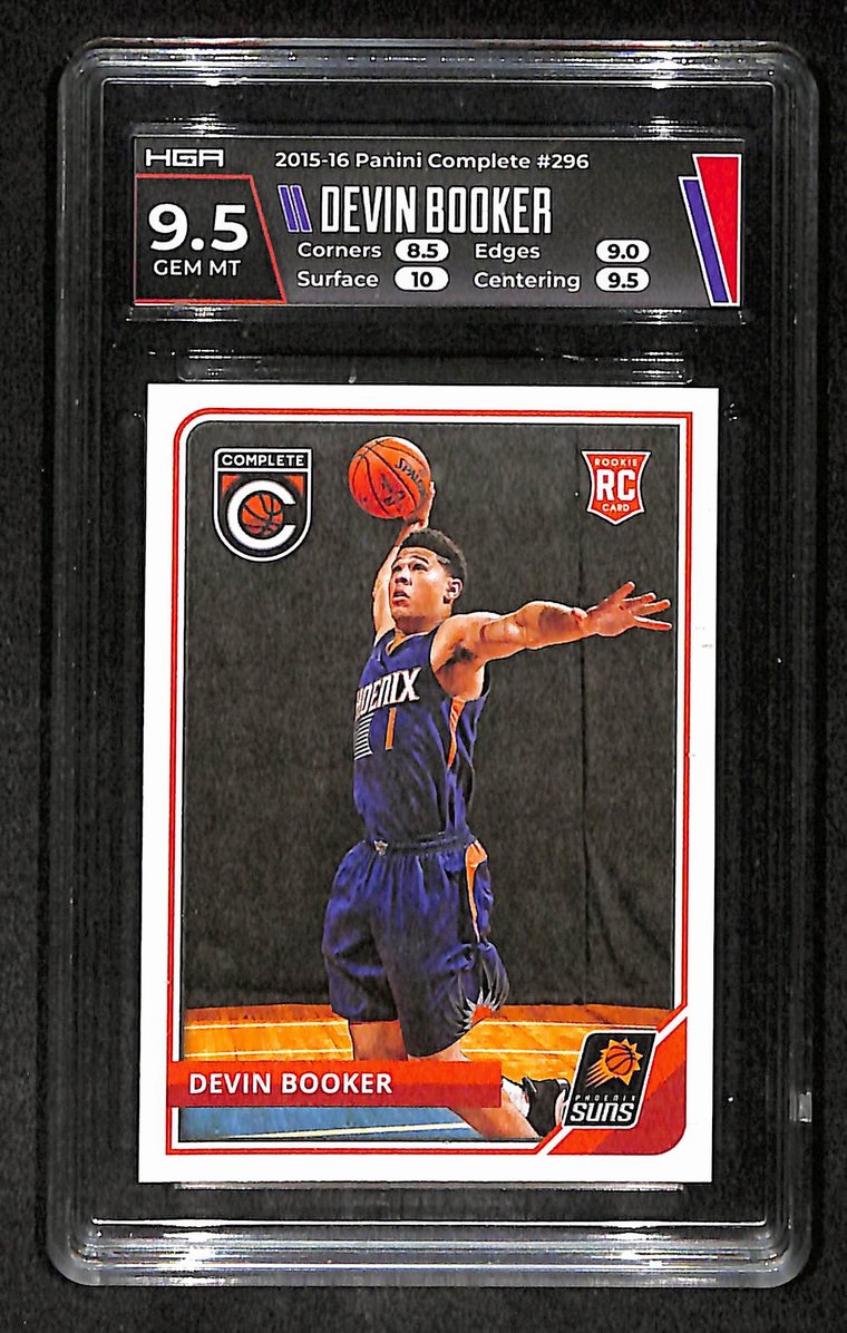 Devin Booker 2015-16 Panini Complete RC Card #296 Suns HGA 9.5 BA209238