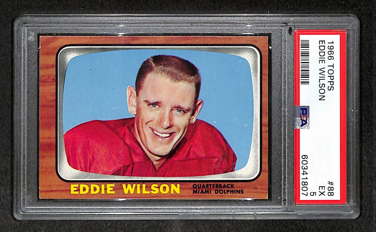 Eddie Wilson 1966 Topps Card #88 Dolphins PSA 5 BA209248