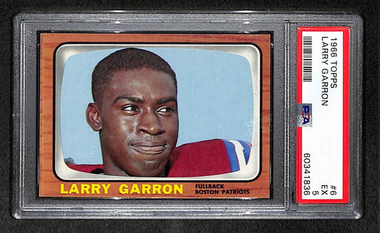 Larry Garron 1966 Topps Card #6 Patriots PSA 5 BA209260