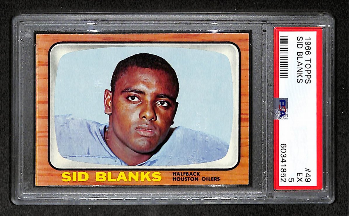 Sid Blanks 1966 Topps Card #49 Oilers PSA 5 BA209267