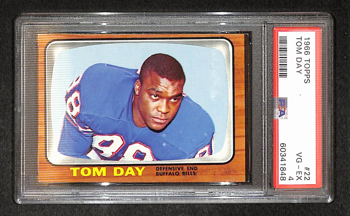 Tom Day 1966 Topps Card #22 Bills PSA 4 BA209274