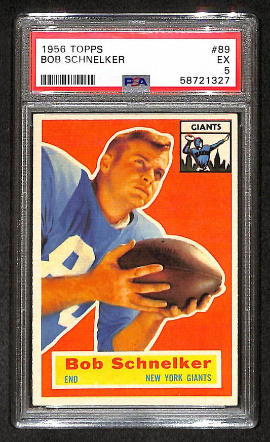 Bob Schnelker 1956 Topps Card #89 Giants PSA 5 BA209286
