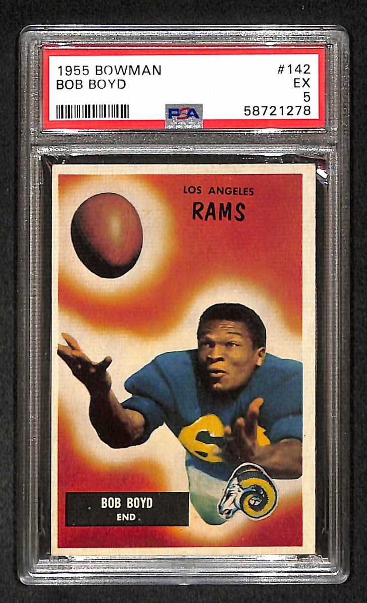 Bob Boyd 1955 Bowman Card #142 Rams PSA 5 BA209302
