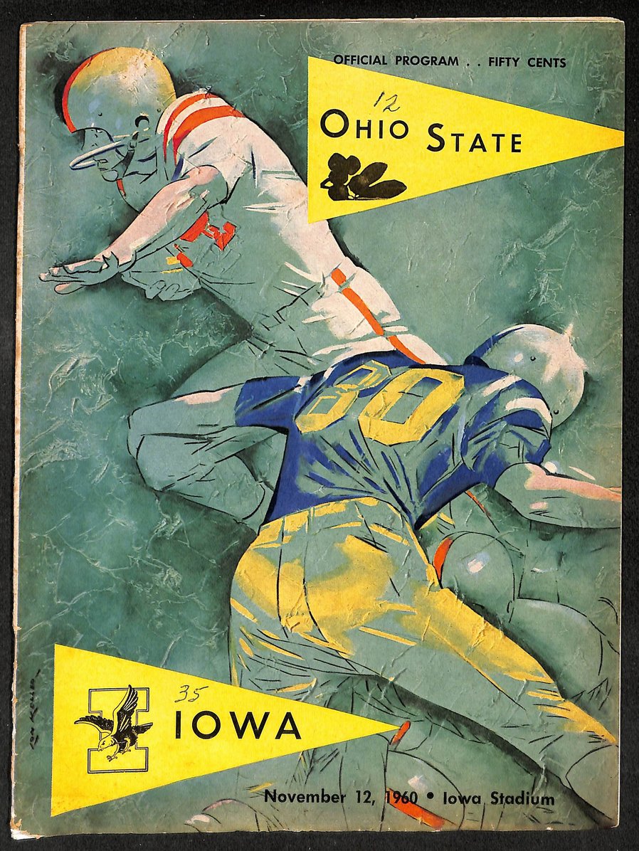 1960 Ohio State vs Iowa - Iowa Stadium Official Program 209316