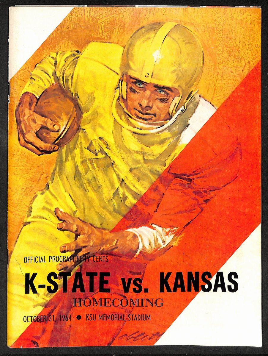 1964 K-State vs Kansas - KSU Memorial Stadium Official Program 209320