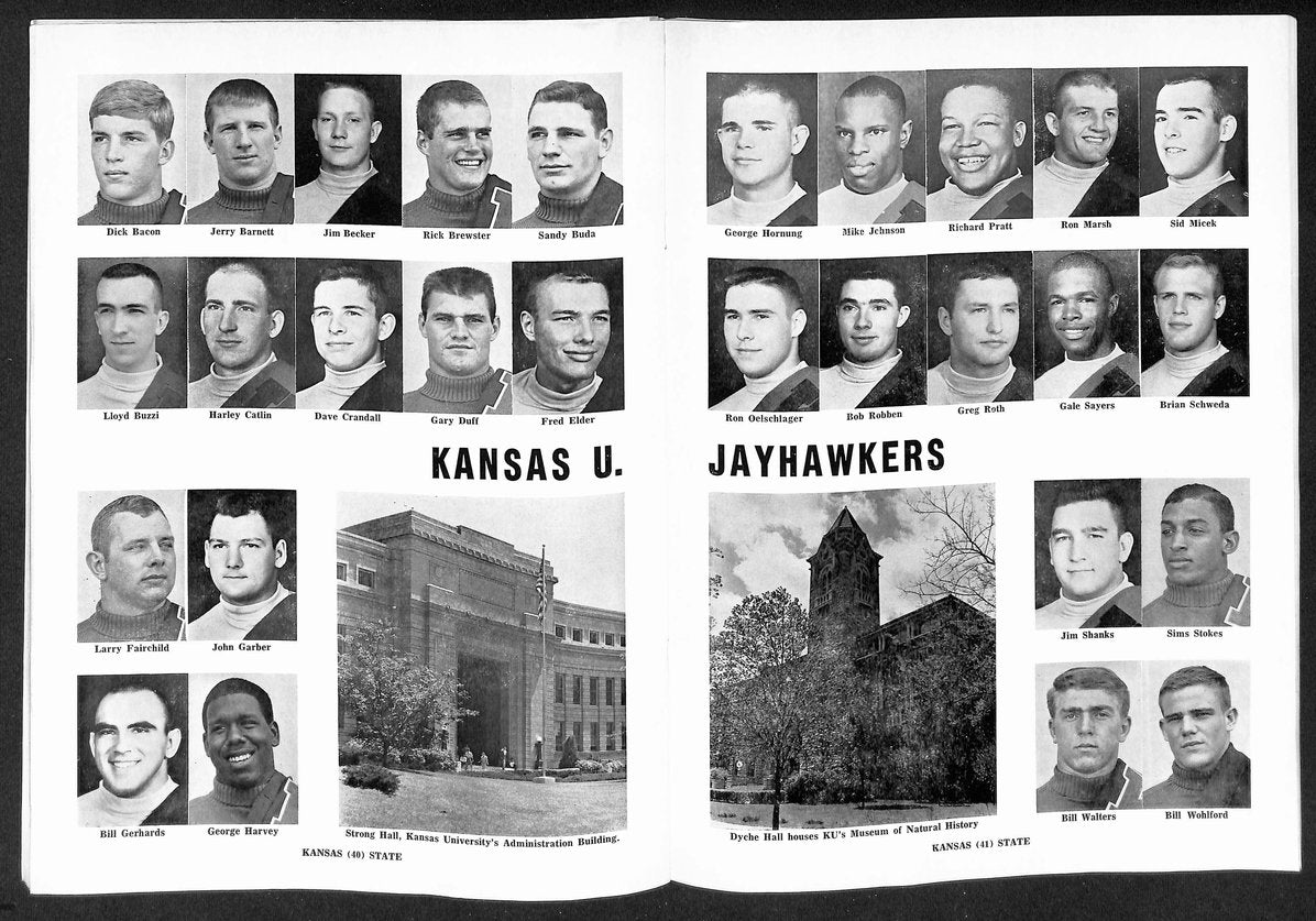 1964 K-State vs Kansas - KSU Memorial Stadium Official Program 209320