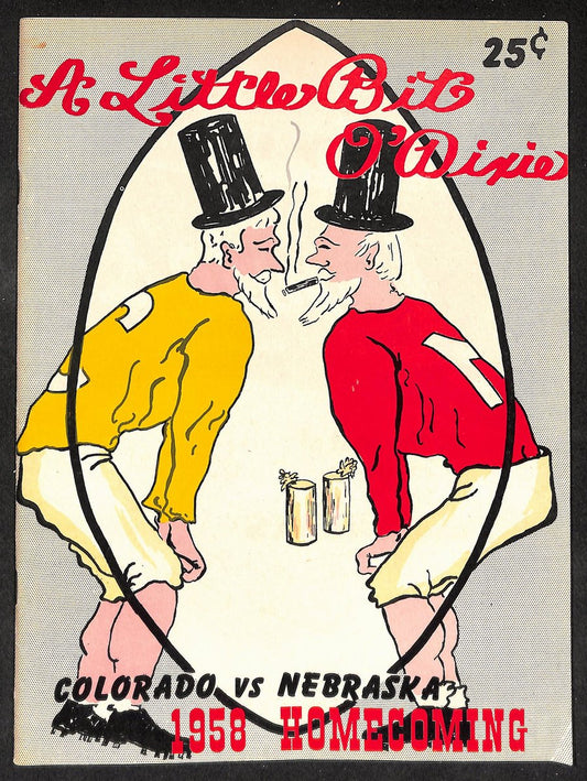 1958 Colorado vs Nebraska - Homecoming Official Program Clean 209325