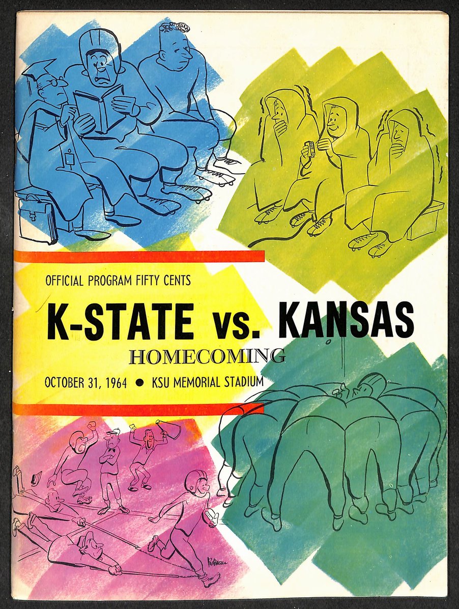 1964 K-State vs Kansas - KSU Memorial Stadium Official Program Sayers 209328