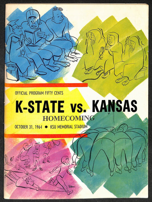 1964 K-State vs Kansas - KSU Memorial Stadium Official Program Sayers 209328