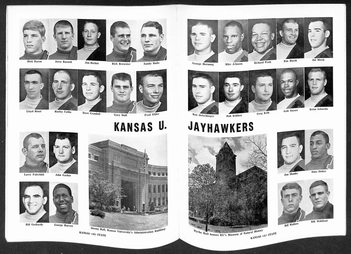 1964 K-State vs Kansas - KSU Memorial Stadium Official Program Sayers 209328