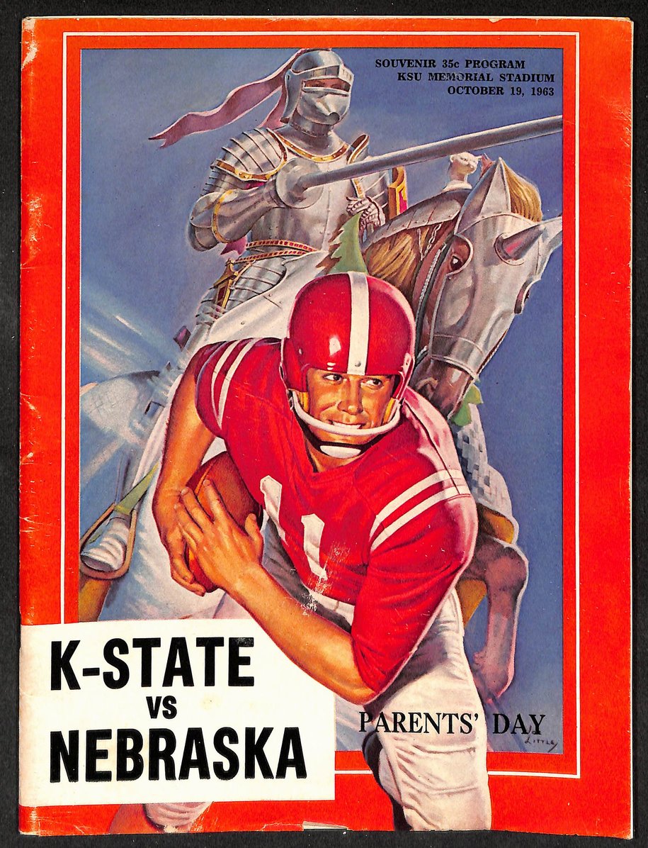 1963 K-State vs Nebraska - KSU Memorial Stadium Official Program 209333