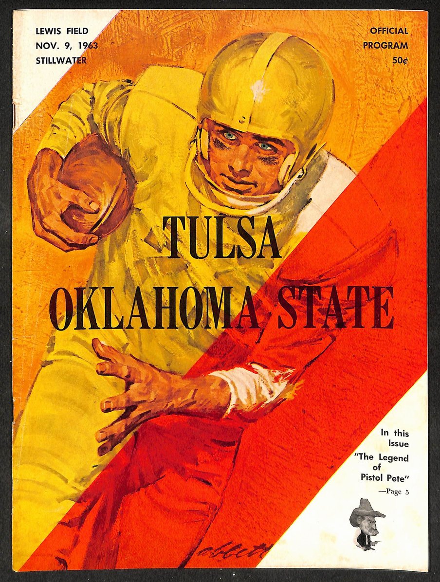 1963 Tulsa vs Oklahoma State - Lewis Field Official Program 209334