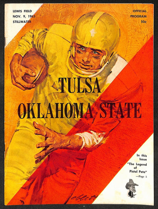 1963 Tulsa vs Oklahoma State - Lewis Field Official Program 209334
