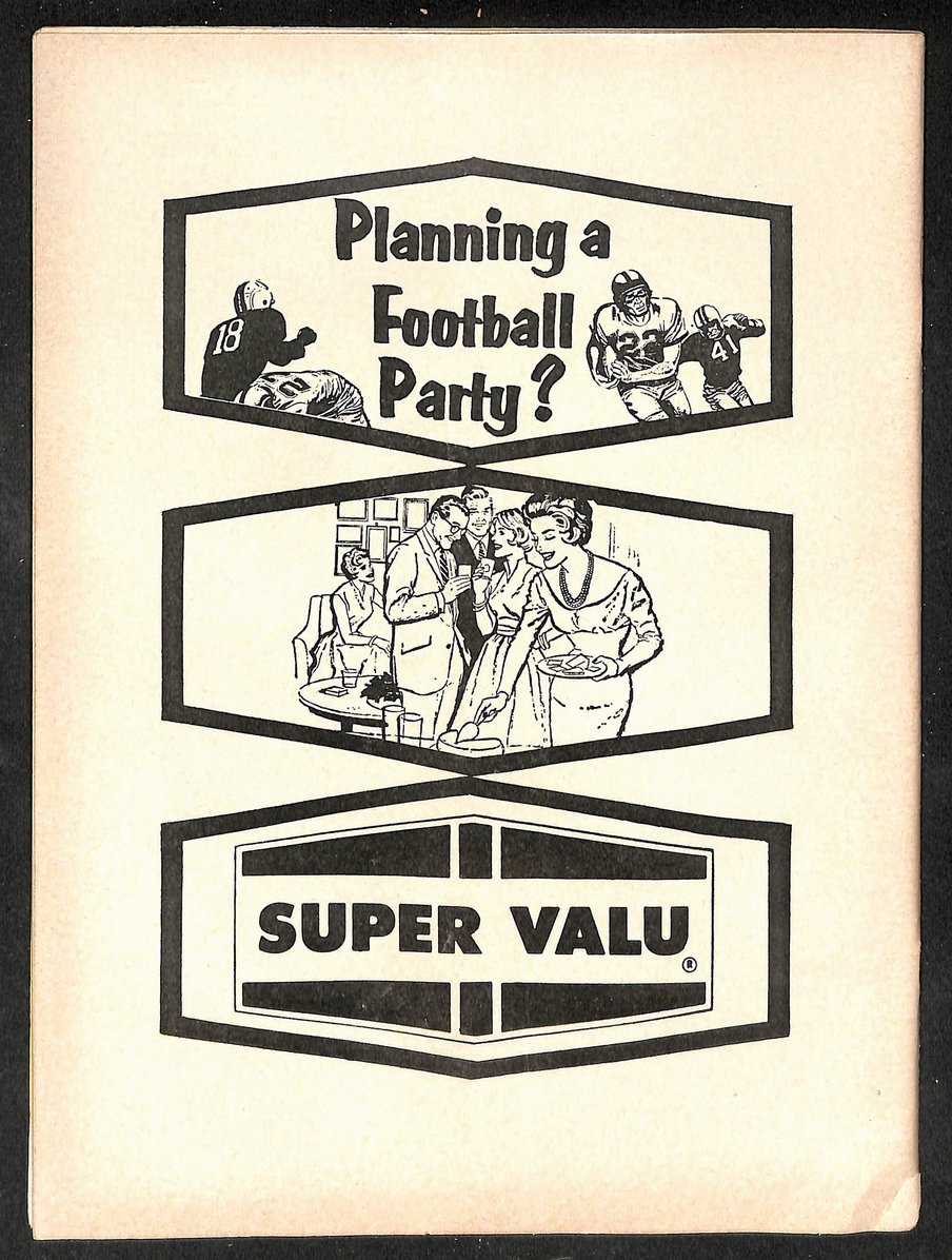 1963 Washington State vs Iowa - Iowa Stadium Official Program 209335