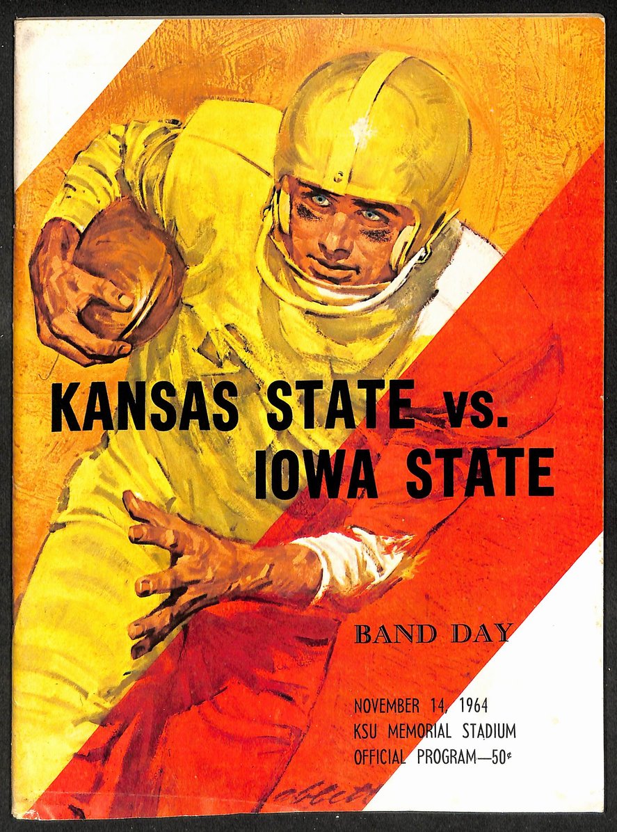 1964 Kansas State vs Iowa State - KSU Memorial Stadium Official Program 209336