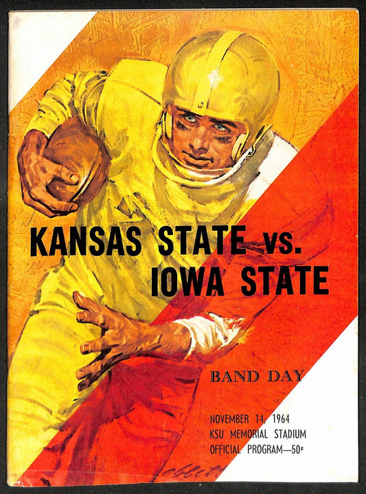 1964 Kansas State vs Iowa State - KSU Memorial Stadium Official Program 209336