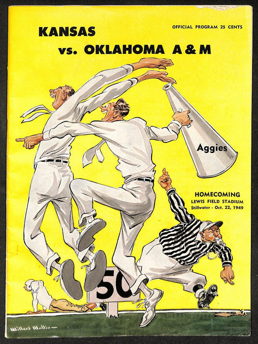 1949 Kansas vs Oklahoma A&M - Lewis Field Stadium Official Program 209337