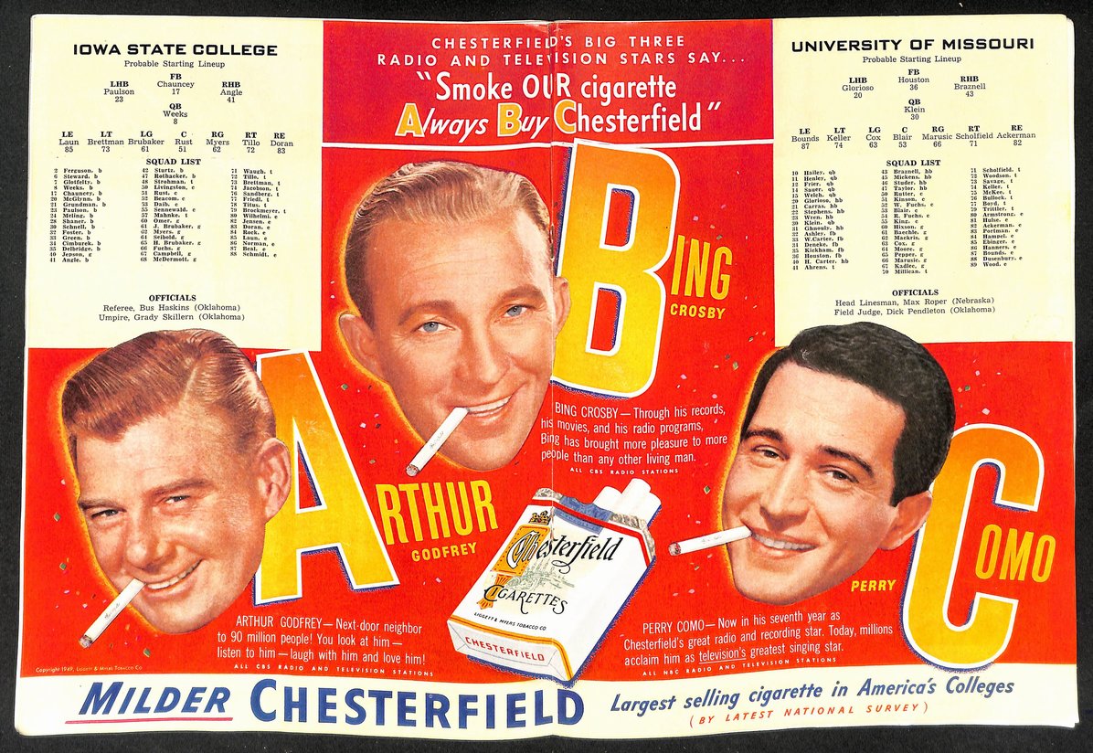 1949 Iowa State vs Missouri -  Clyde Williams Field Official Program 209341