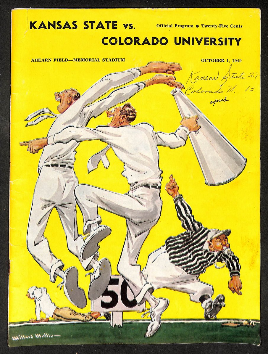 1949 Kansas State vs Colorado University - Ahearn Field Official Program 209342