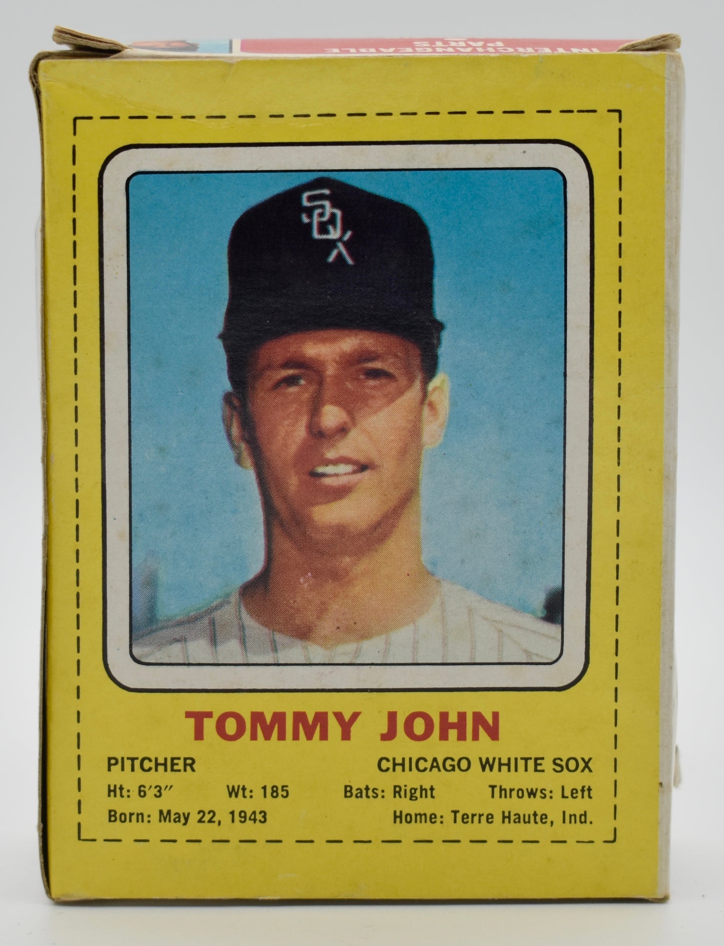1969 Transogram Tommy John Chicago White Sox Statue w/ Box 209814
