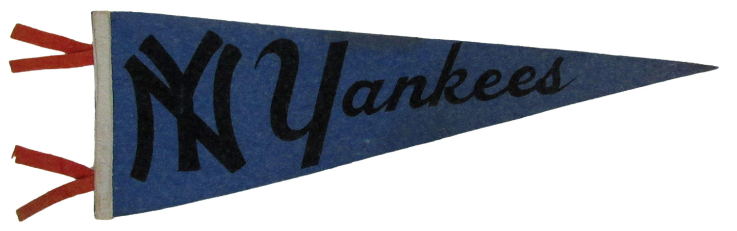 Vintage 1950's New York Yankees Felt Pennant 8x26   208202