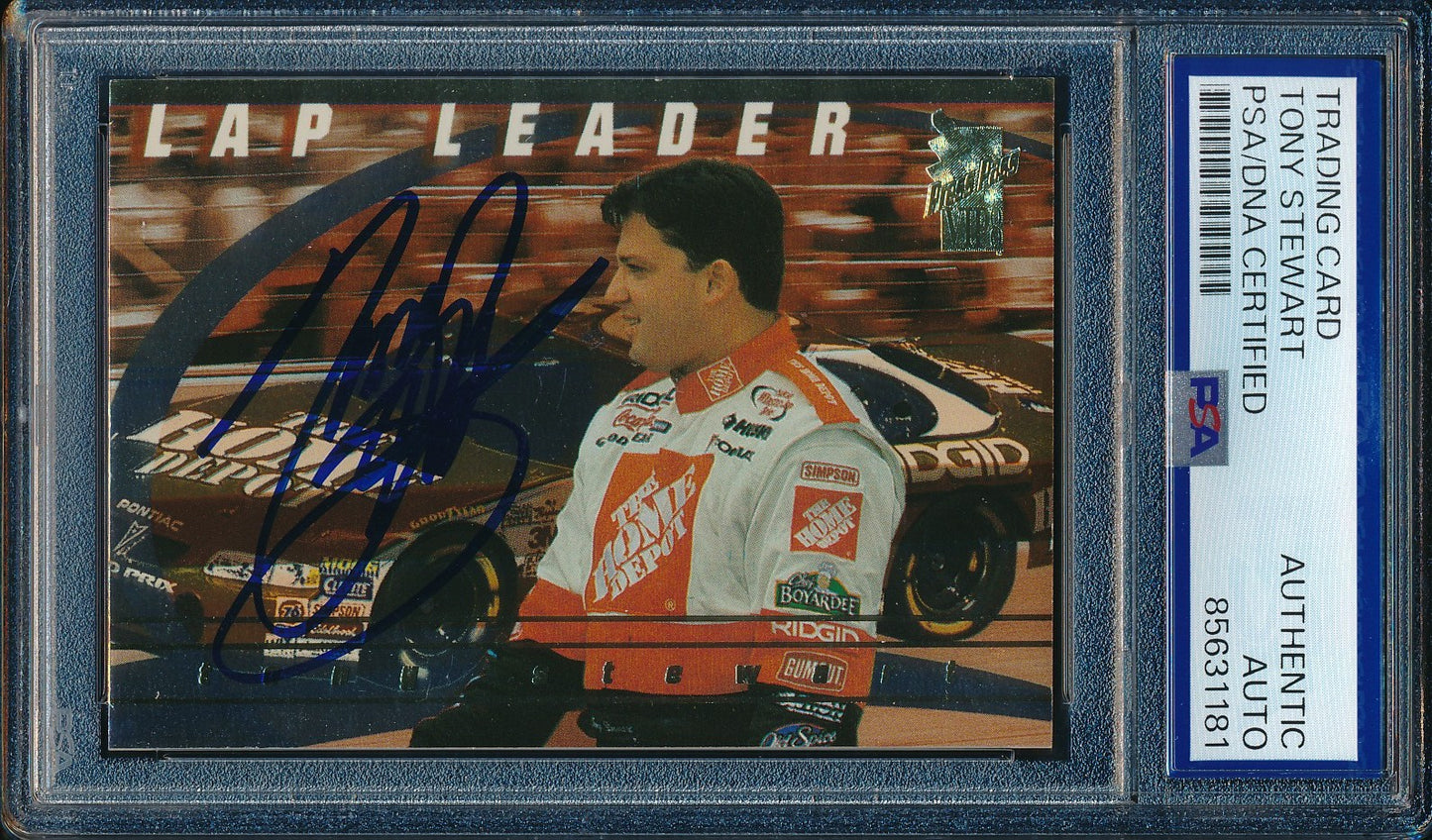Tony Stewart Signed/Auto 2000 NASCAR Press Pass Card #LL 2/12 PSA/DNA 200482