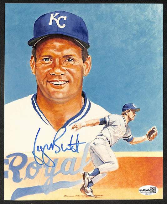 George Brett HOF Autographed/Signed 8x10 Photo Royals JSA 209823
