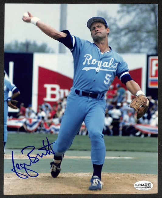 George Brett HOF Autographed/Signed 8x10 Photo Royals JSA 209825