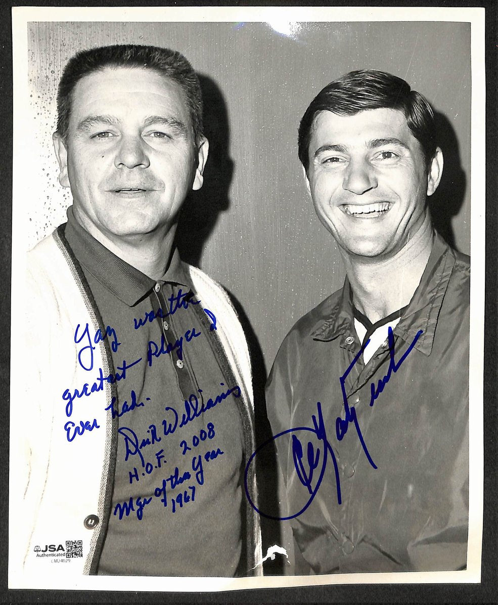 Dick Williams & Carl Yastrzemski HOF Autographed/Signed 8x10 Photo  JSA 209839