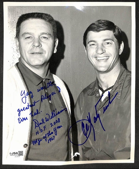Dick Williams & Carl Yastrzemski HOF Autographed/Signed 8x10 Photo  JSA 209839